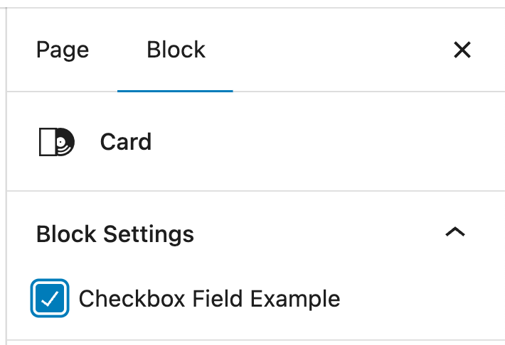 Fancoolo fields in gutenberg checkbox
