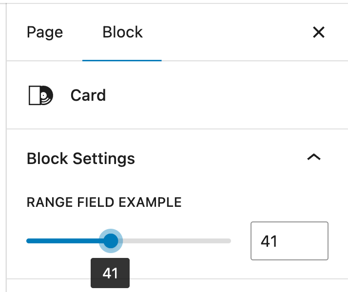 Fancoolo fields in gutenberg range slider