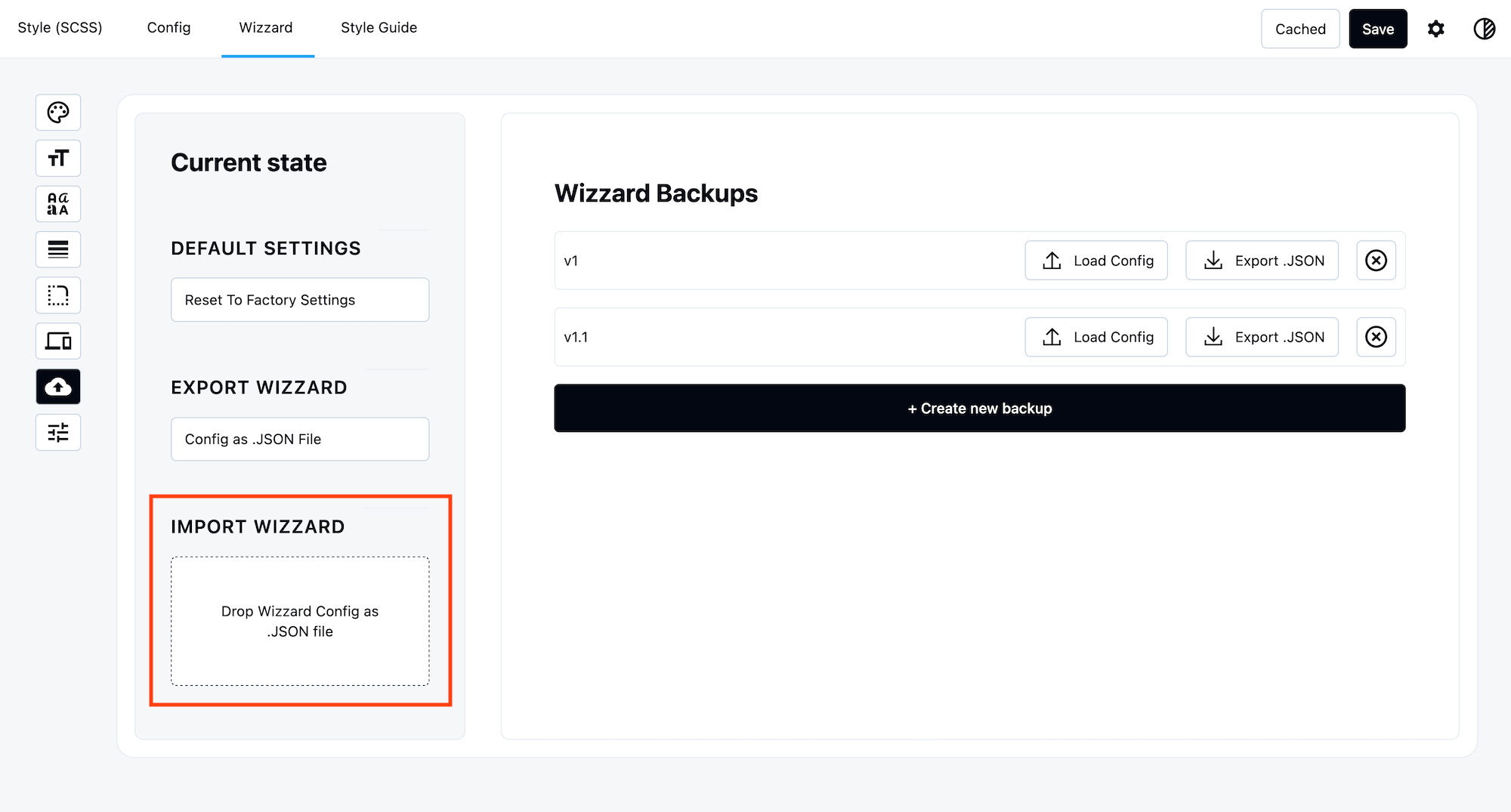 Winden backup copy