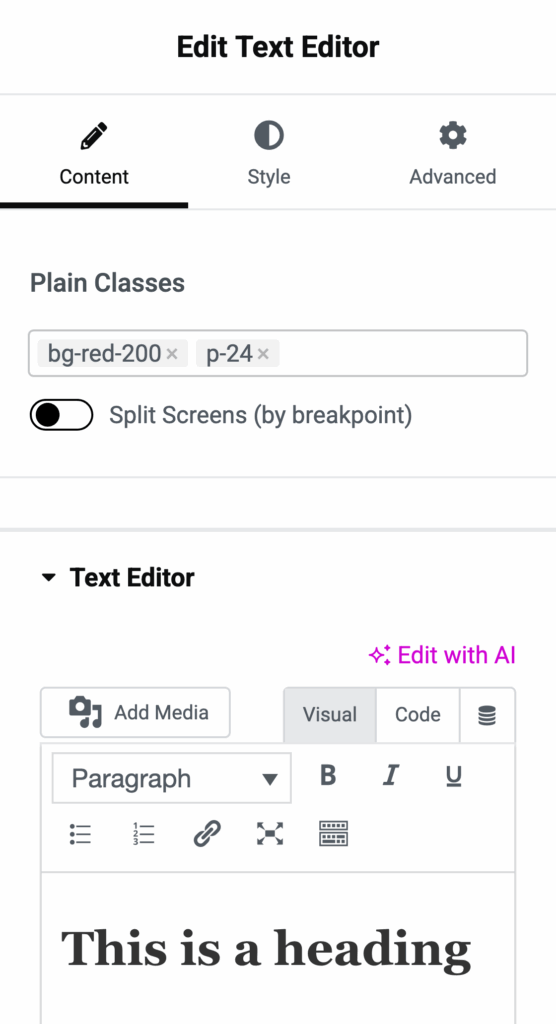 Screenshot 2025 12 04 at 14 57 59 Edit Gutenberg docs with Elementor